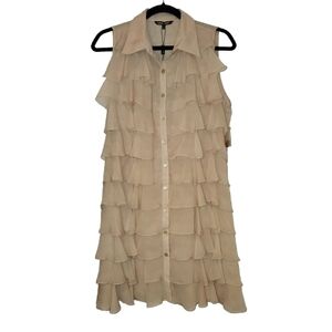 Samuel Dong Cream Layered Dress